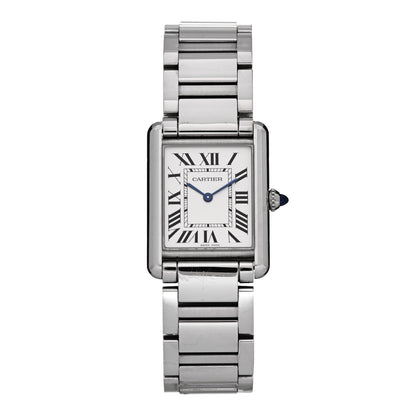 Cartier Stainless Steel 25mm Must de Cartier Tank Quartz Watch