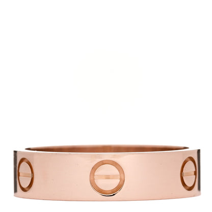 Cartier 18K Pink Gold 5.5mm LOVE Ring 61 9.5