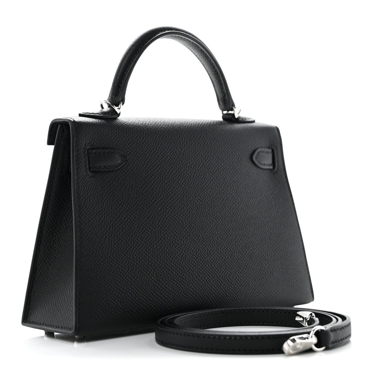Hermes Epsom Mini Kelly Sellier 20 Black
