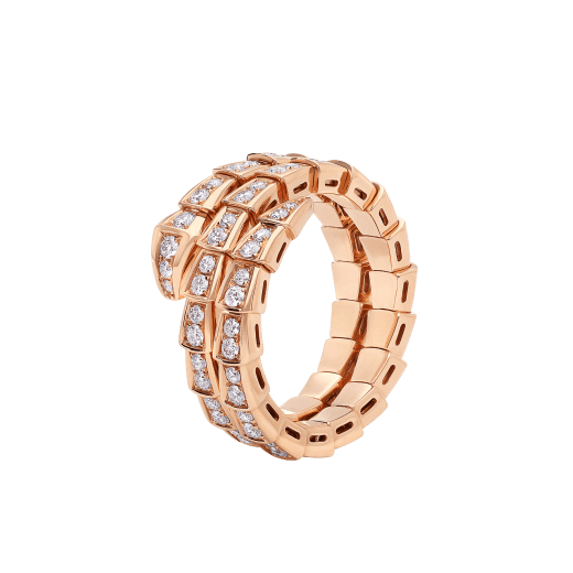 18K Gold Diamonds BVLGARI Serpenti Viper Ring