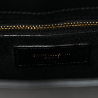 Saint Laurent Smooth Calfskin Le 5 A 7 Hobo Black