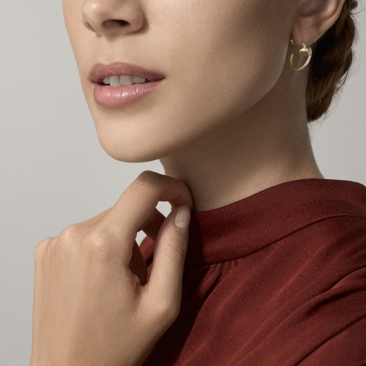 18K Gold Diamonds Cartier Juste un Clou Earrings