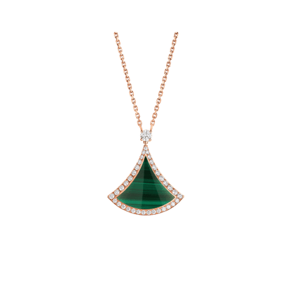 18K Rose Gold Diamond Malachite Divas' Dream Necklace