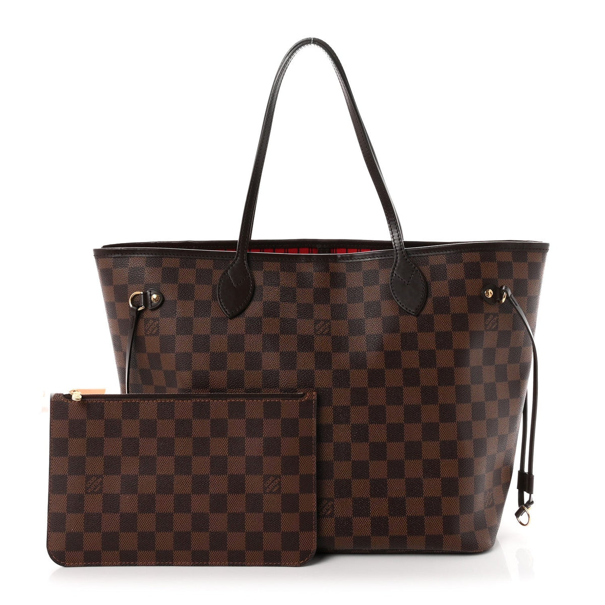 Louis Vuitton Damier Ebene Neo Neverfull MM Tote Bag Brown