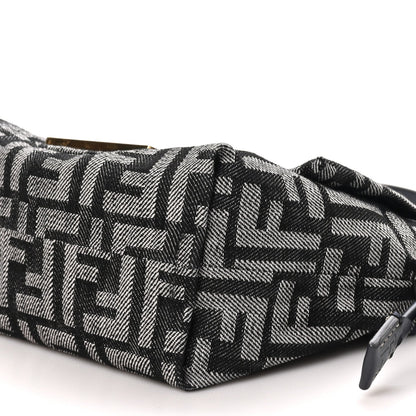 Fendi Denim Small Mamma Baguette Dark Blue