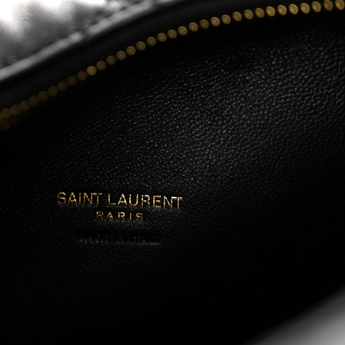 Saint Laurent Lambskin Quilted Icarino Bag Black