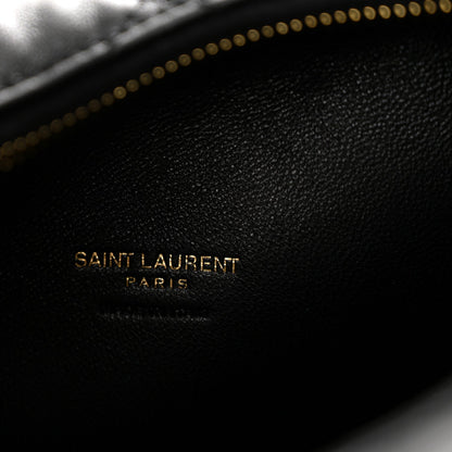 Saint Laurent Lambskin Quilted Icarino Bag Black