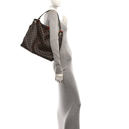 Louis Vuitton Damier Ebene Canvas Graceful MM Shoulder Bag Brown