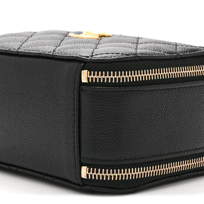 Chanel Caviar Quilted Mini Pick Me Up Vanity Case Black 1976675