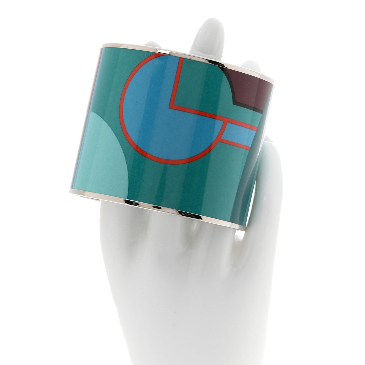 Hermes Enamel Printed Mega Wide Sport Bracelet 70 Veneneux