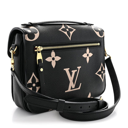 Louis Vuitton Empreinte Monogram Giant Pochette Metis Black Beige 1981581