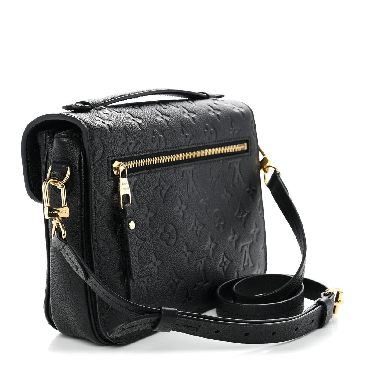 Louis Vuitton Monogram Empreinte Pochette Metis Bag Black