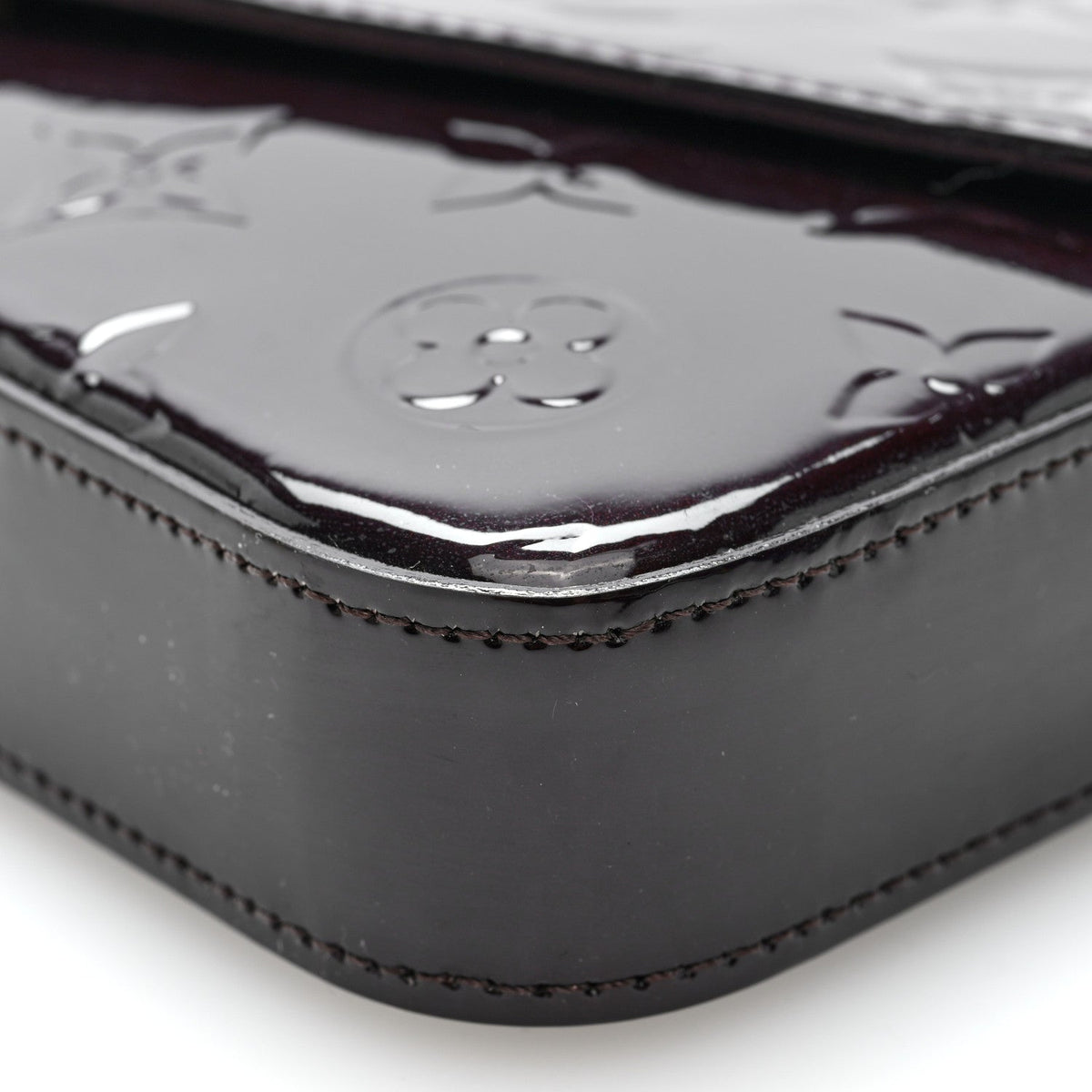 Louis Vuitton Vernis Pochette Felicie Chain Wallet Amarante 1987769