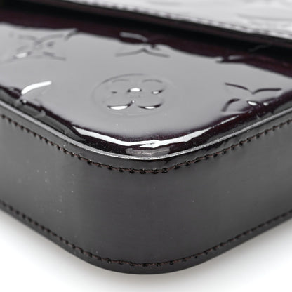Louis Vuitton Vernis Pochette Felicie Chain Wallet Amarante 1987769