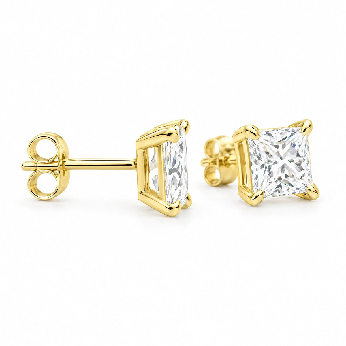 Celine 18K Gold Plated 925 Sterling Silver Cubic Zirconia Earrings