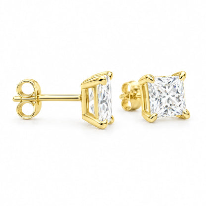 Celine 18K Gold Plated 925 Sterling Silver Cubic Zirconia Earrings