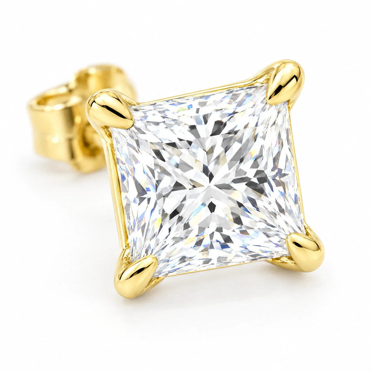 Celine 18K Gold Plated 925 Sterling Silver Cubic Zirconia Earrings