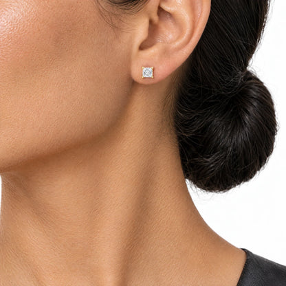 Celine 18K Gold Plated 925 Sterling Silver Cubic Zirconia Earrings