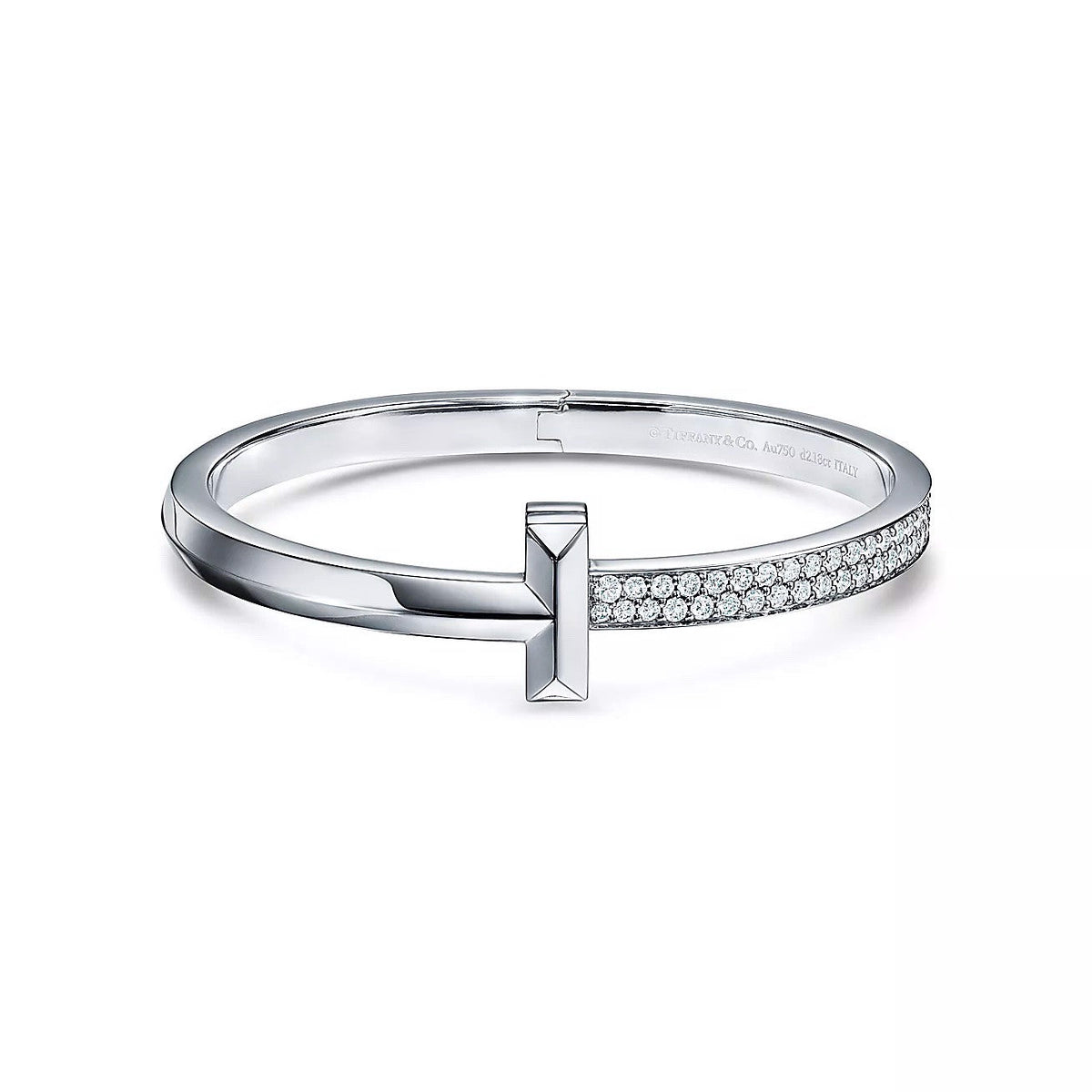 18K Gold Diamond Tiffany T1 Bracelet
