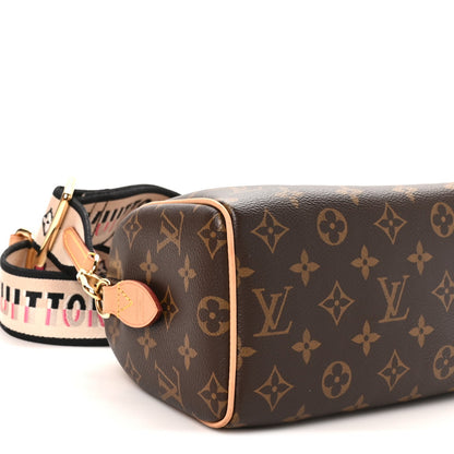 Louis Vuitton Monogram Speedy Bandouliere 20 Black