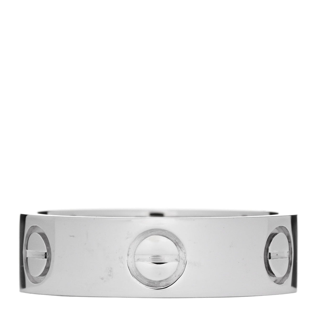 Cartier 18K White Gold 5.5mm LOVE Ring 52 6
