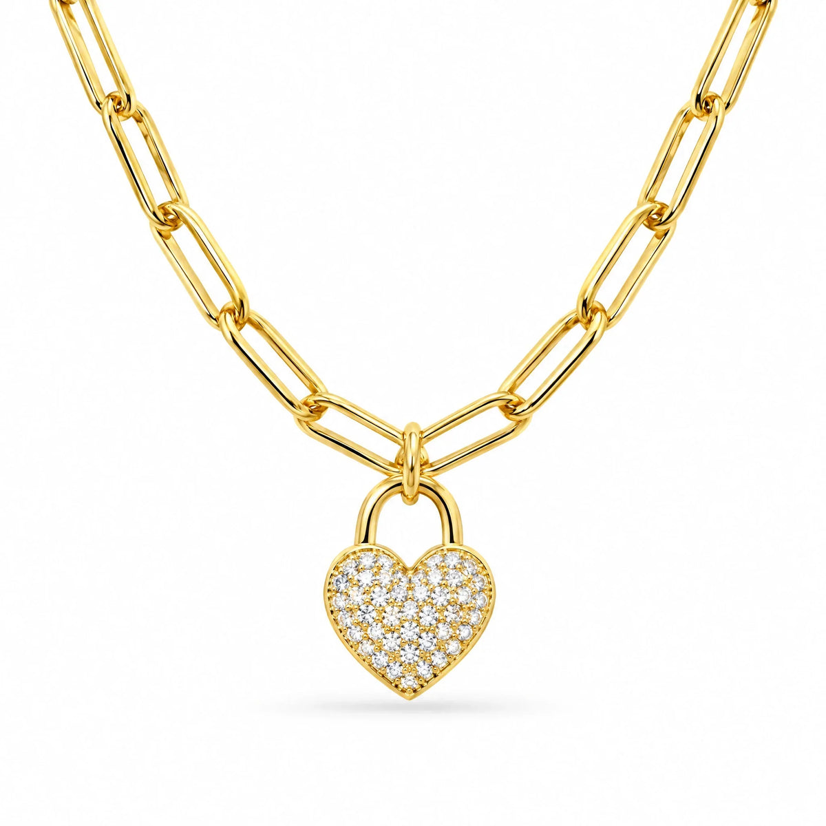Clara 18K Gold Plated 925 Sterling Silver Cubic Zirconia Necklace