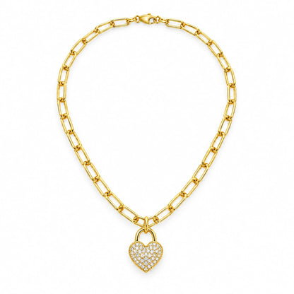 Clara 18K Gold Plated 925 Sterling Silver Cubic Zirconia Necklace