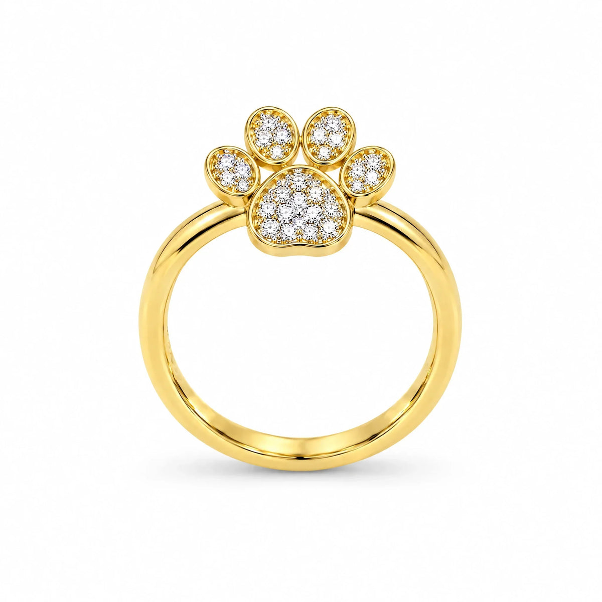 Coco 18K Gold Plated 925 Sterling Silver Cubic Zirconia Ring