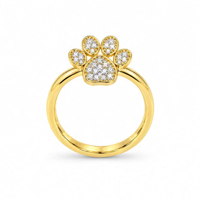 Coco 18K Gold Plated 925 Sterling Silver Cubic Zirconia Ring