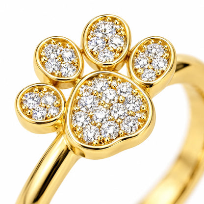 Coco 18K Gold Plated 925 Sterling Silver Cubic Zirconia Ring