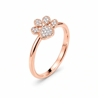 Coco 18K Gold Plated 925 Sterling Silver Cubic Zirconia Ring