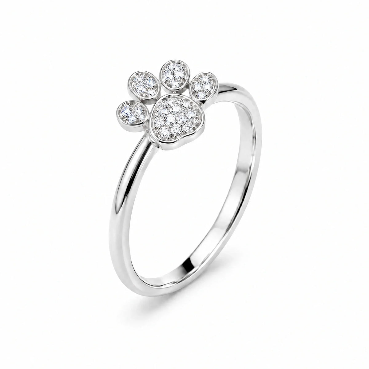 Coco 18K Gold Plated 925 Sterling Silver Cubic Zirconia Ring