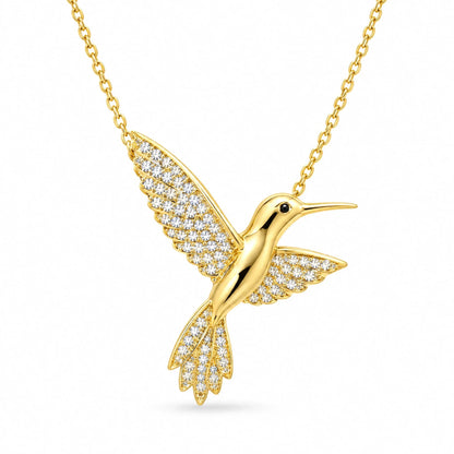 Colibri 18K Gold Plated 925 Sterling Silver Cubic Zirconia Necklace
