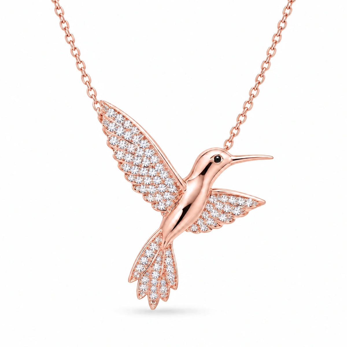 Colibri 18K Gold Plated 925 Sterling Silver Cubic Zirconia Necklace