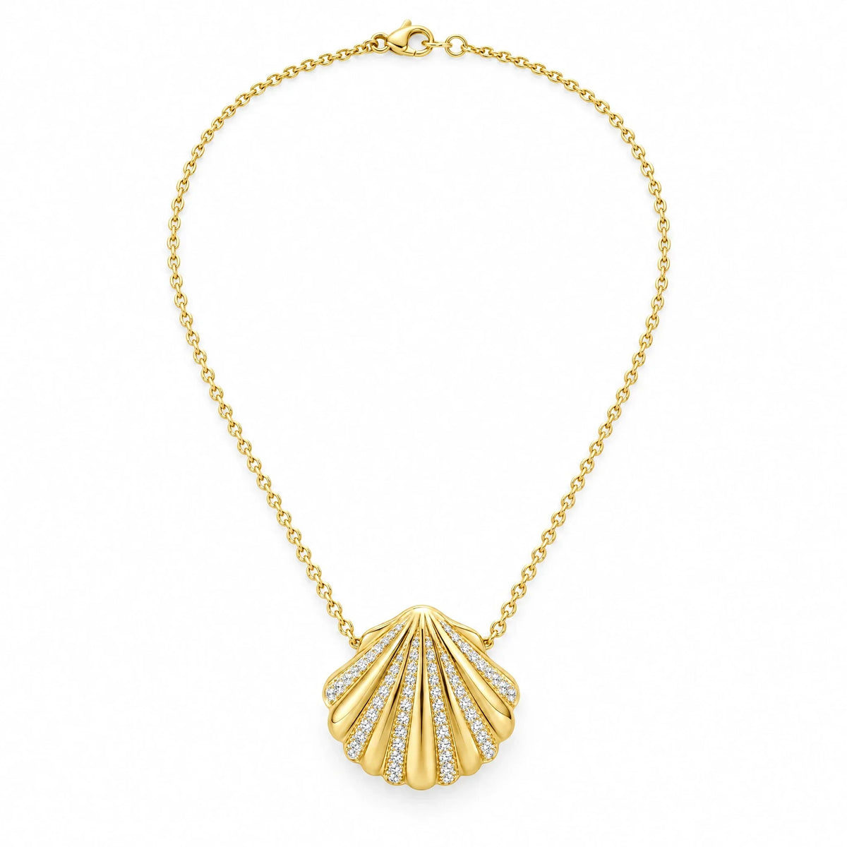 Coralie 18K Gold Plated 925 Sterling Silver Cubic Zirconia Necklace