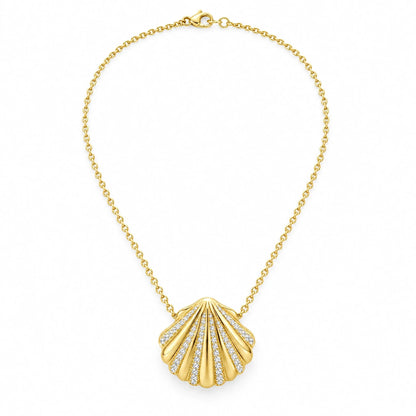 Coralie 18K Gold Plated 925 Sterling Silver Cubic Zirconia Necklace