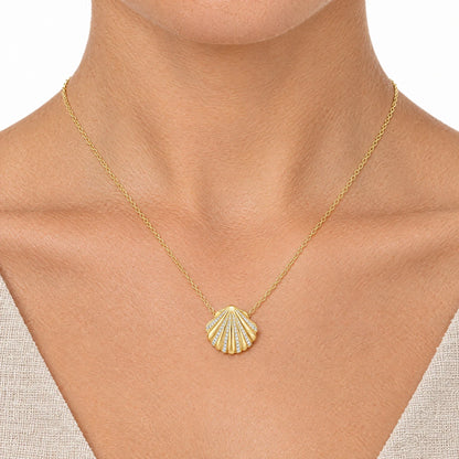 Coralie 18K Gold Plated 925 Sterling Silver Cubic Zirconia Necklace