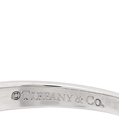 Tiffany Platinum Diamond 3mm Forever Half Circle Band Ring 50 5.25
