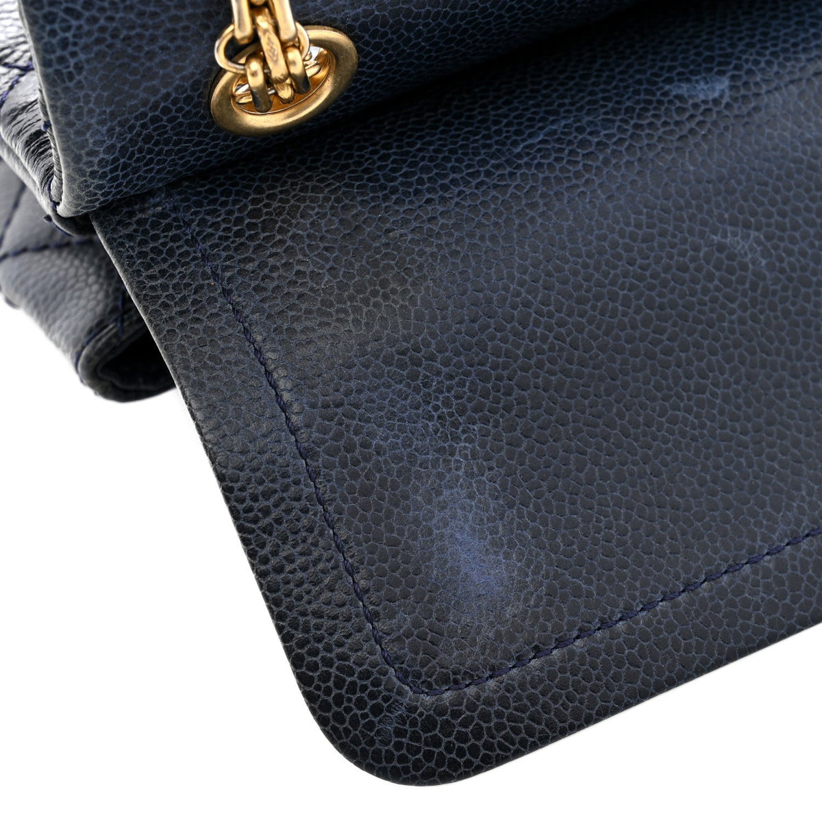 Chanel Caviar Quilted 2.55 Reissue 226 Flap Bag Navy Blue 1985238