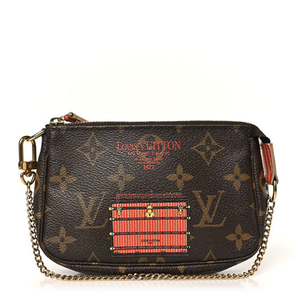 Louis Vuitton Monogram Trunks and Locks Mini Pochette Accessoires
