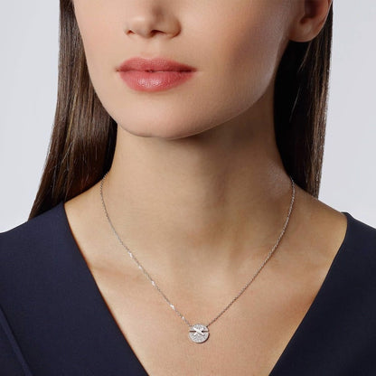 18K White Gold Diamonds Chaumet Jeux De Liens Harmony Small Model Pendant
