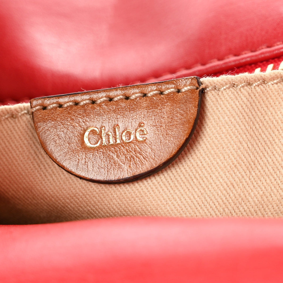 Chloe Calfskin Duffle Bag Red