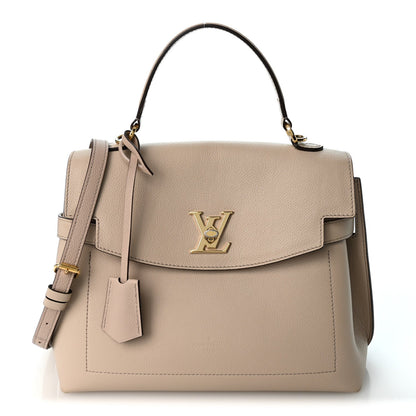 Louis Vuitton Soft Calfskin Lockme Ever MM Greige