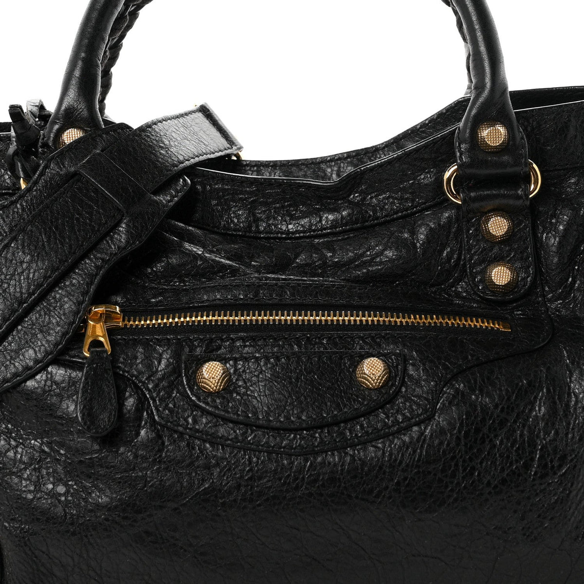 Balenciaga Agneau Giant 12 Gold City Black