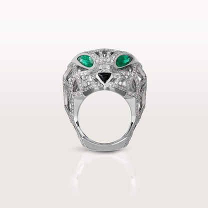18K White Gold Diamonds Cartier Panthère De Cartier Ring