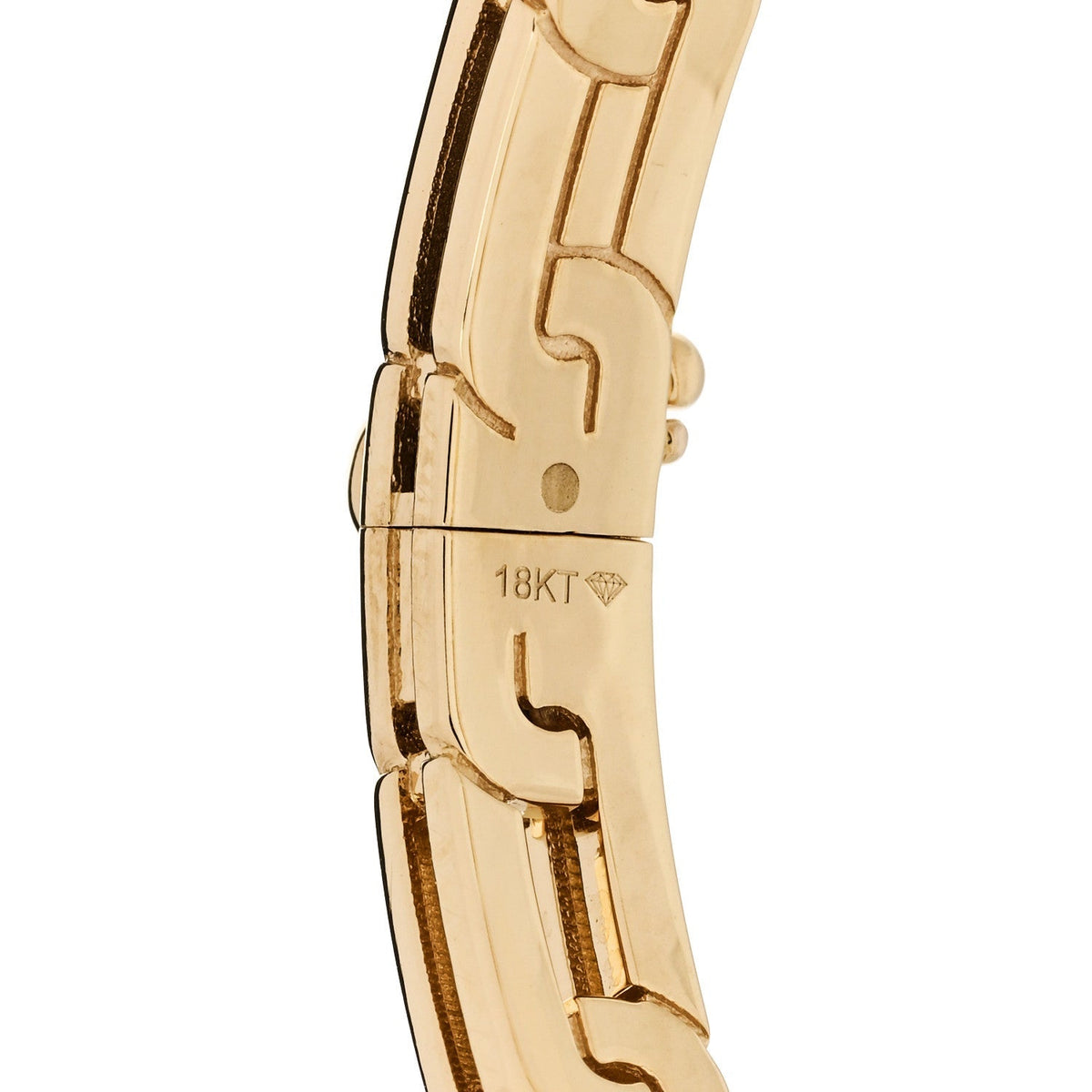 Roberto Coin 18K Yellow Gold Diamond Slim Navarra Bangle Bracelet