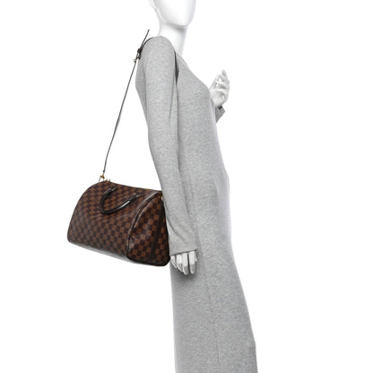 Louis Vuitton Damier Ebene Speedy Bandouliere 30 Brown