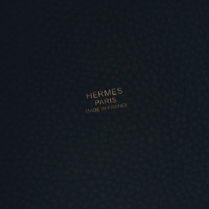 Hermes Taurillon Clemence Casaque Picotin Lock 18 PM Vert Bosphore Deep Bleu
