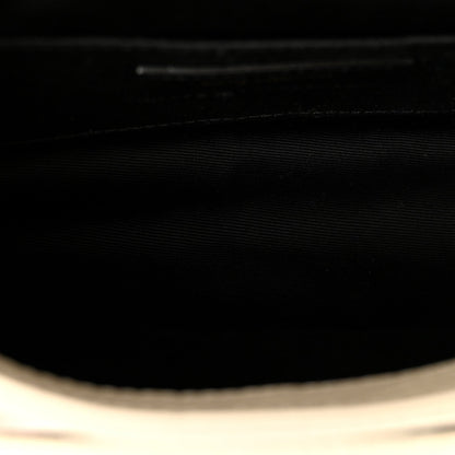 Saint Laurent Grained Lambskin Monogram Mini Niki Chain Satchel Crema Soft