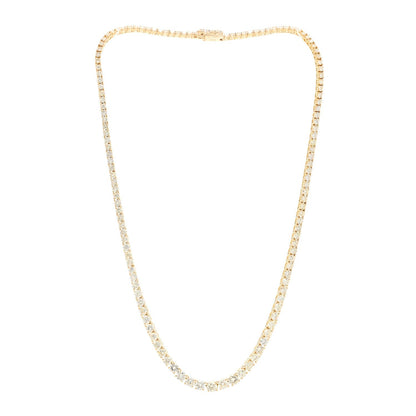 Parker & West 18K Yellow Gold Diamond 14.41ctw Tennis Necklace